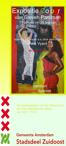 Expositie Colours in het Stadsdeel Amsterdam Zuidoost	